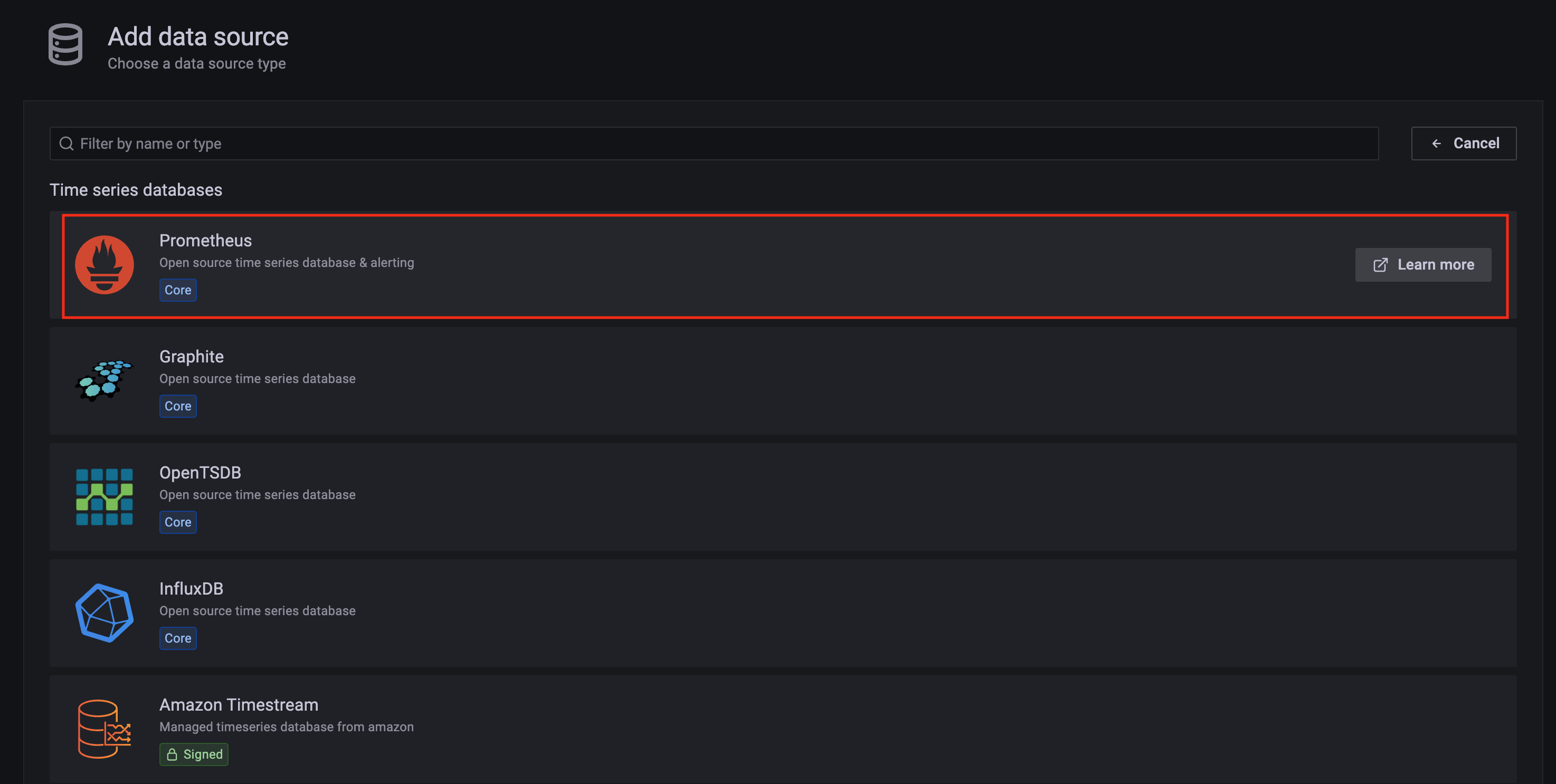 Prometheus Grafana Add Data Source